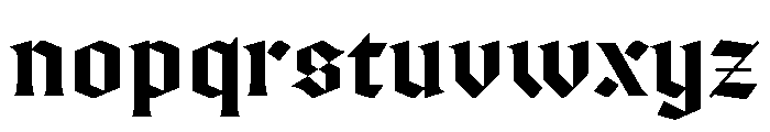 Ferro BlackI Font LOWERCASE
