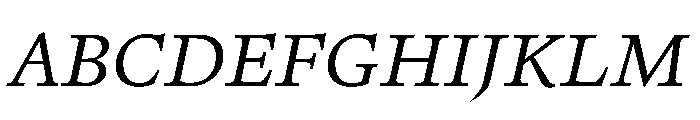 Ferro ItalicI Font UPPERCASE