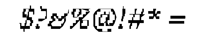 Ferro ItalicII Font OTHER CHARS