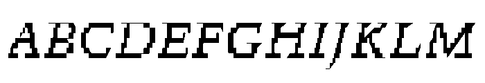 Ferro ItalicII Font UPPERCASE