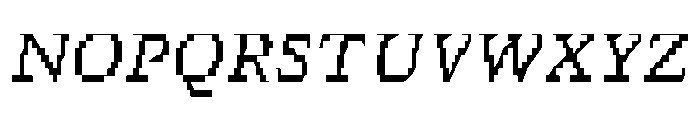 Ferro ItalicII Font UPPERCASE