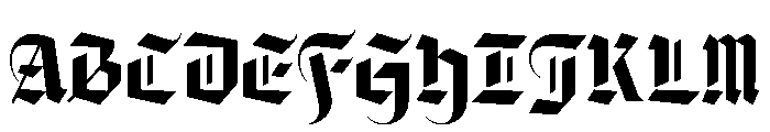 FerroMono BlackI Font UPPERCASE