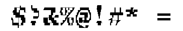 FerroMono BlackII Font OTHER CHARS