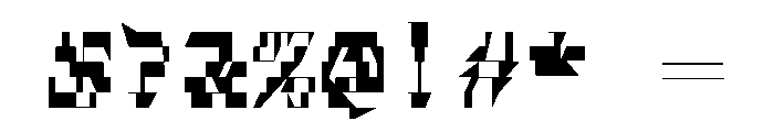 FerroMono BlackIII Font OTHER CHARS
