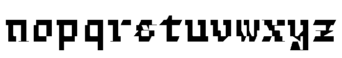 FerroMono BlackIII Font LOWERCASE