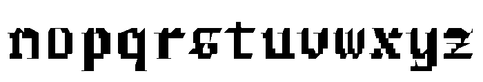 FerroMono BlackII Font LOWERCASE