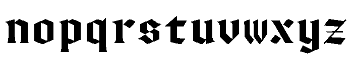 FerroMono BlackI Font LOWERCASE