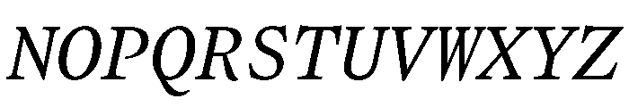 FerroMono ItalicI Font UPPERCASE