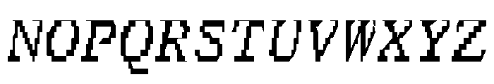 FerroMono ItalicII Font UPPERCASE