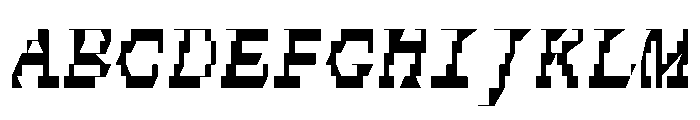 FerroMono ItalicIII Font UPPERCASE