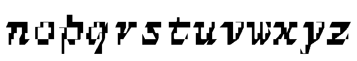 FerroMono ItalicIII Font LOWERCASE