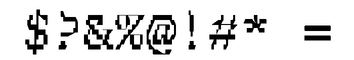 FerroMono RegularII Font OTHER CHARS
