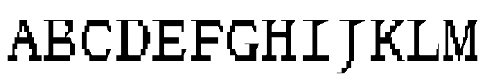 FerroMono RegularII Font UPPERCASE
