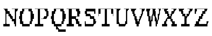 FerroMono RegularII Font UPPERCASE