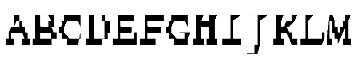 FerroMono RegularIII Font UPPERCASE