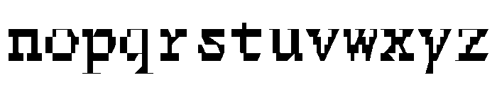 FerroMono RegularIII Font LOWERCASE