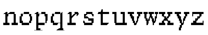 FerroMono RegularII Font LOWERCASE