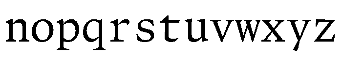 FerroMono RegularI Font LOWERCASE
