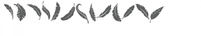 feathers doodlebat Font LOWERCASE