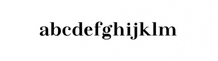 Felina Serif Extra Bold Font LOWERCASE