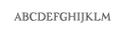 Felina Serif Inline Font UPPERCASE