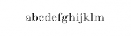 Felina Serif Inline Font LOWERCASE