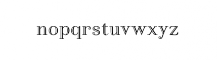 Felina Serif Inline Font LOWERCASE