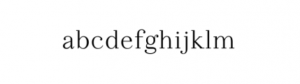 Felina Serif Light Font LOWERCASE