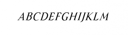 Felina Serif Regular Italic Font UPPERCASE