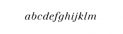 Felina Serif Regular Italic Font LOWERCASE