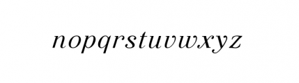 Felina Serif Regular Italic Font LOWERCASE