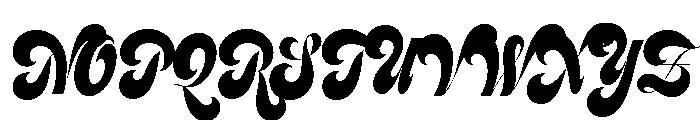 Feline Black Sharp Font UPPERCASE