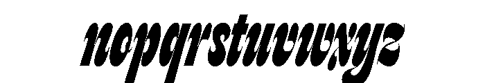 Feline Black Sharp Font LOWERCASE