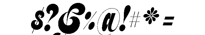 Feline Black Font OTHER CHARS