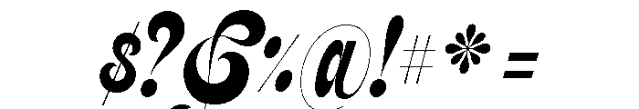 Feline Bold Sharp Font OTHER CHARS