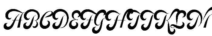 Feline Regular Sharp Font UPPERCASE