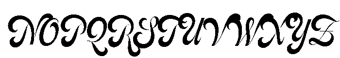 Feline Regular Sharp Font UPPERCASE