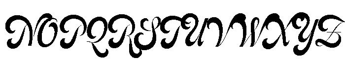 Feline Regular Font UPPERCASE