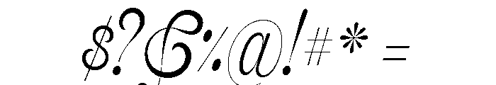 Feline Thin Font OTHER CHARS