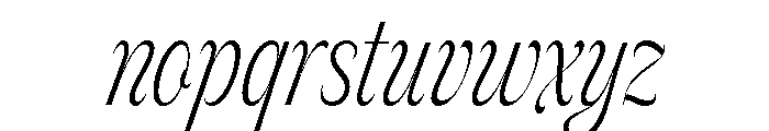 Feline Thin Font LOWERCASE
