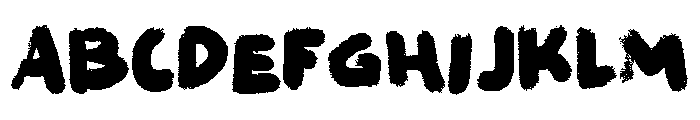 Felt Noisy Regular Font UPPERCASE