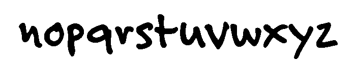 Felt Tip Roman Bold Font LOWERCASE