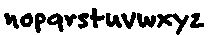 Felt Tip Roman Heavy Font LOWERCASE