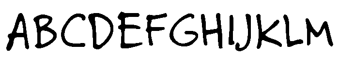 Felt Tip Roman Regular Font UPPERCASE