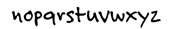 Felt Tip Roman Regular Font LOWERCASE