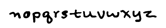 Felt Tip Senior Regular Font LOWERCASE