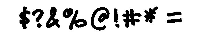 Felt Tip Woman Bold Font OTHER CHARS