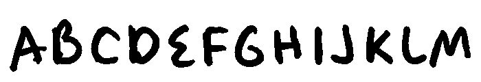 Felt Tip Woman Bold Font UPPERCASE