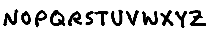 Felt Tip Woman Bold Font UPPERCASE