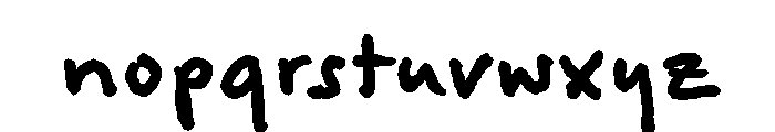 Felt Tip Woman Bold Font LOWERCASE